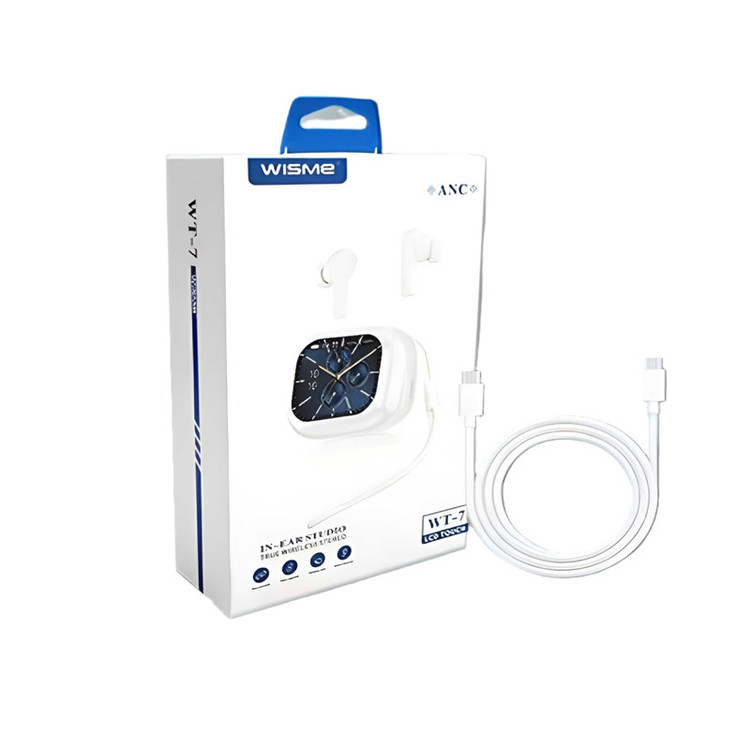 ایرپاد بلوتوثی ویسمی مدل   WT7 + آداپتور اورجینال تک آمپر