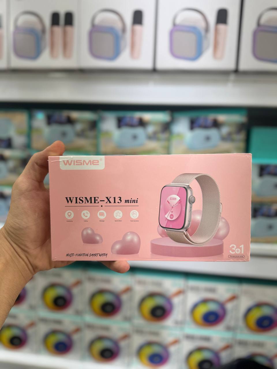 ساعت هوشمند دخترانه WISME-x13 mini با طراحی و کیفیت فوق العاده( رنگ بدنه  مشکی)------قیمت با تخفیف فوق العاده فقط تا پایان ۳۱ شهریورمعتبر می باشد----